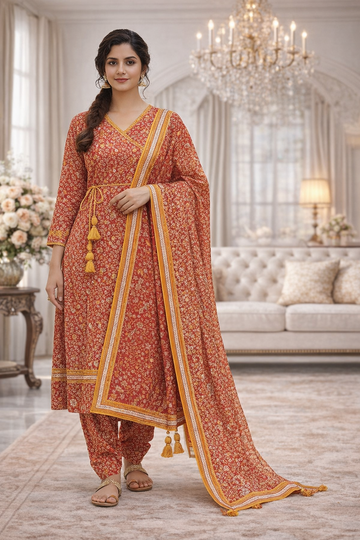 Swiss Lawn Unstitched 3 Piece Suit - A1206